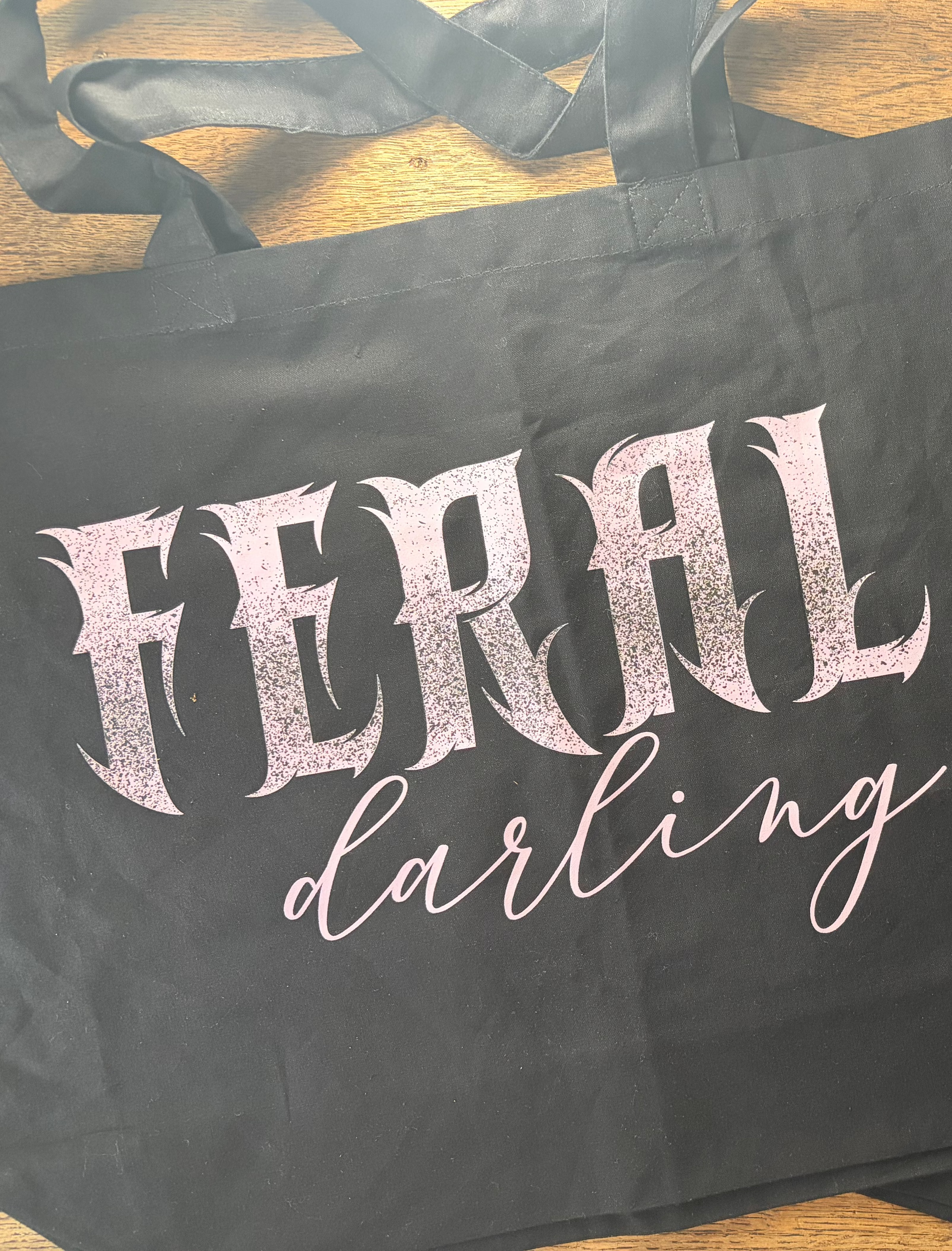 Feral Darling Logo Tote Bag