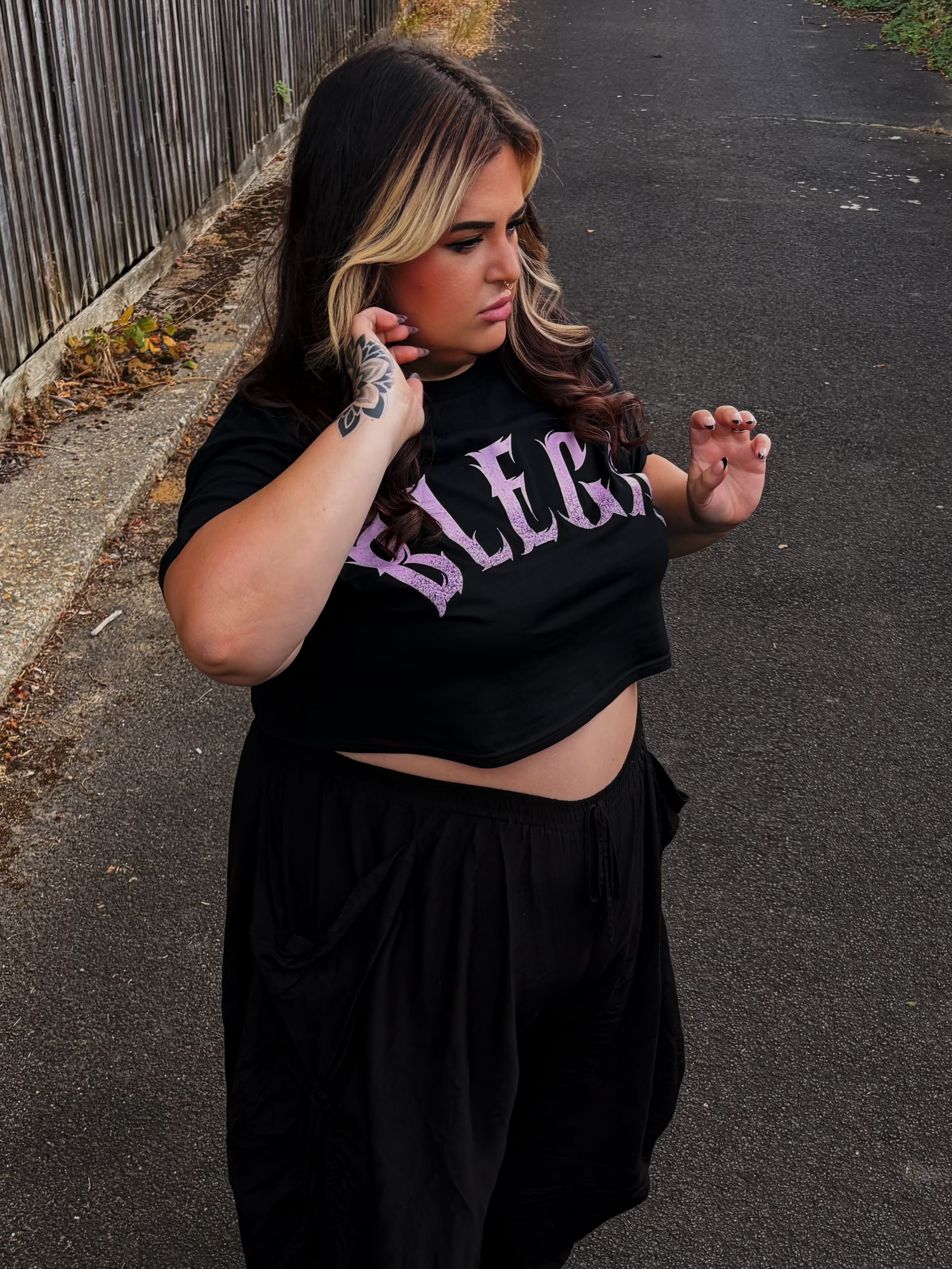 Cropped Blegh Tee