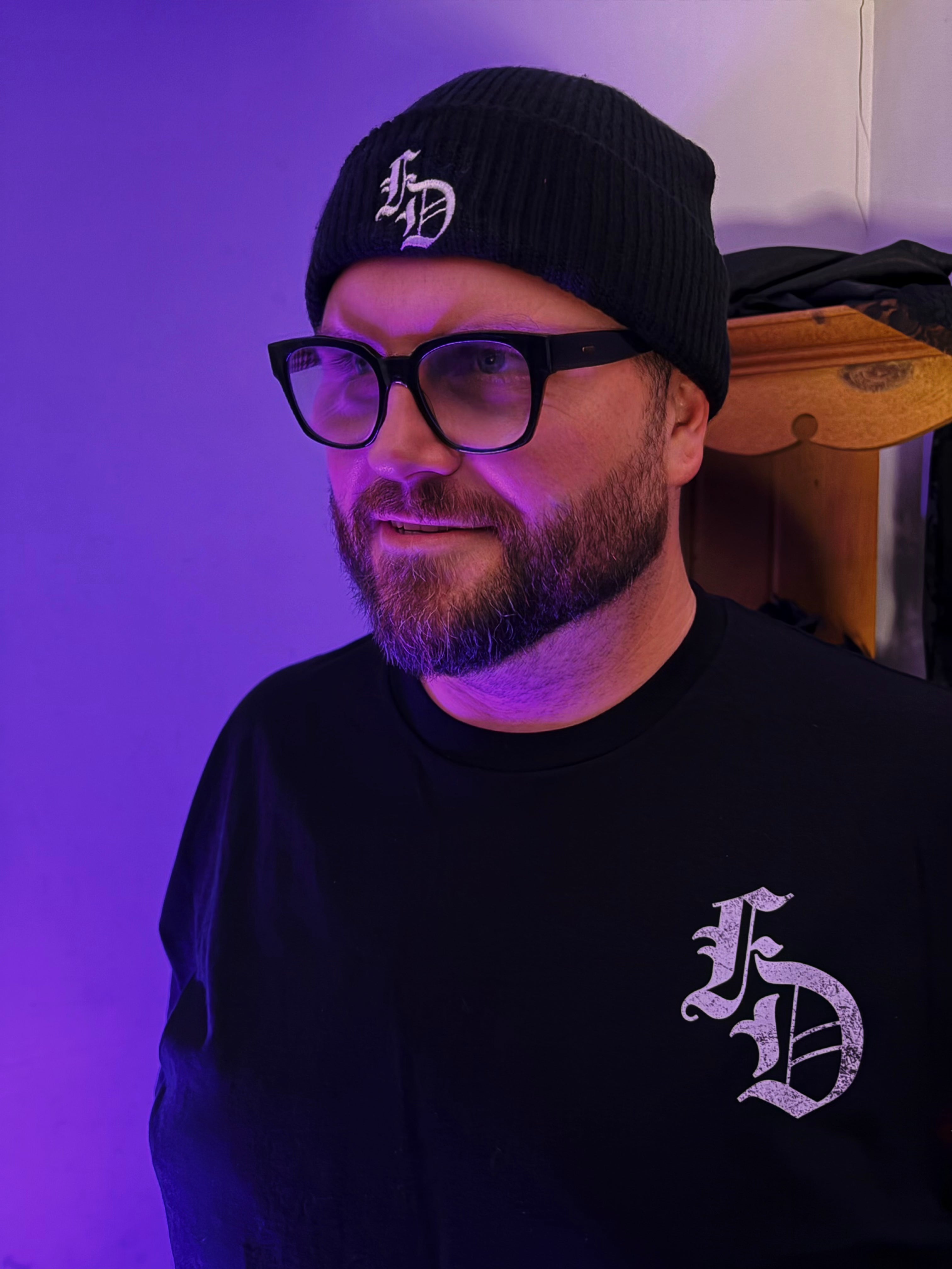 FD Embroidered Beanie Hat