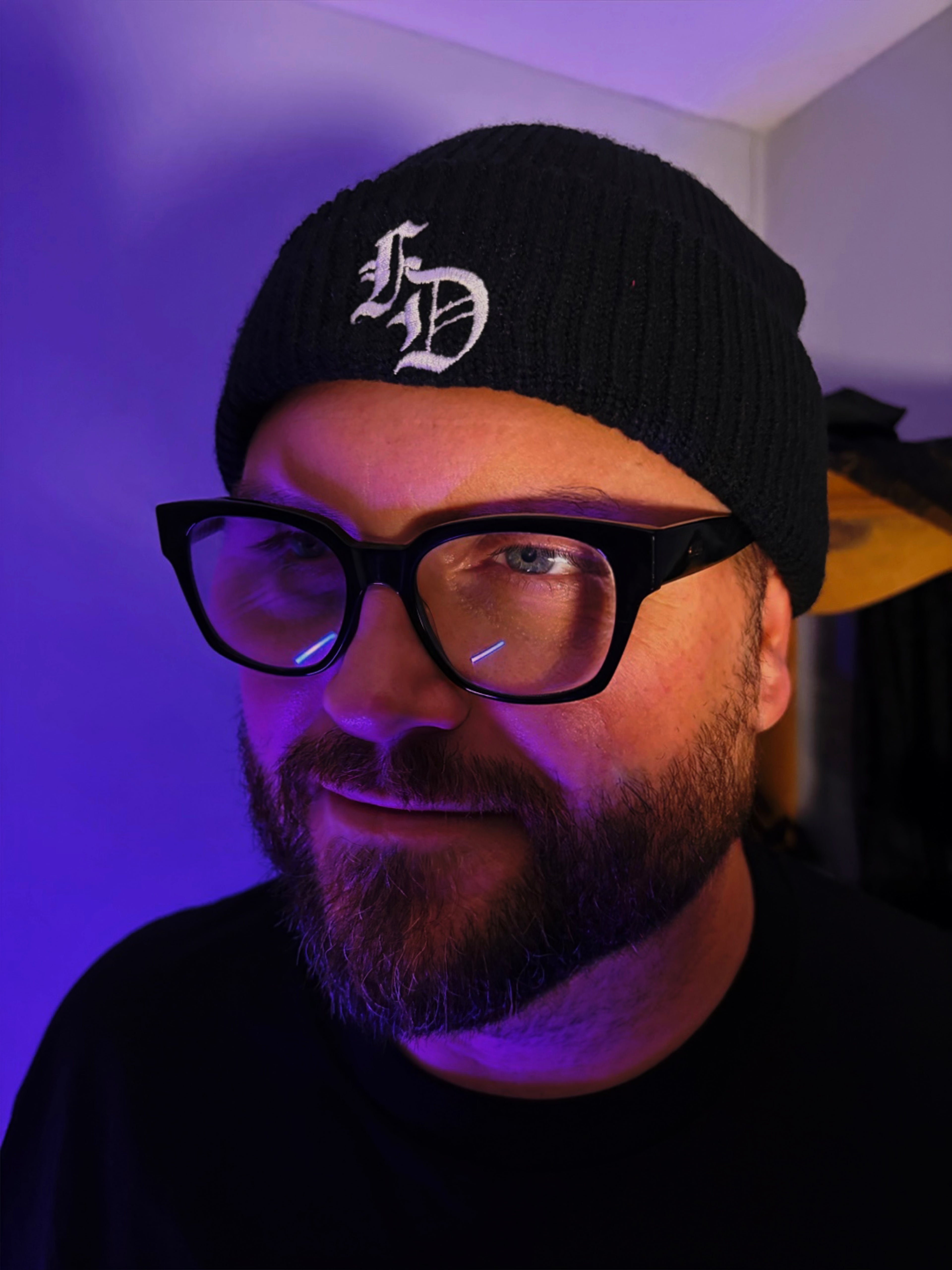 FD Embroidered Beanie Hat